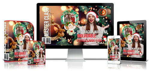 DECORACIÓN NAVIDEÑA INOLVIDABLE EN PORCELANA FRÍA